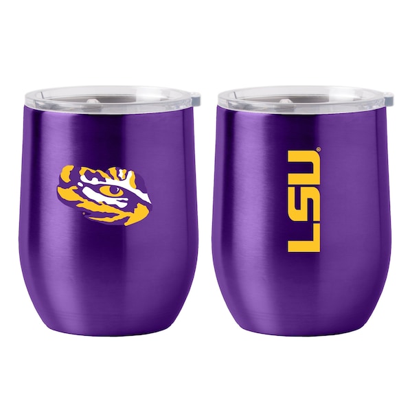 Logo Brands LSU 16oz Gameday Stainless Curved Beverage 162-S16CB-1 - main